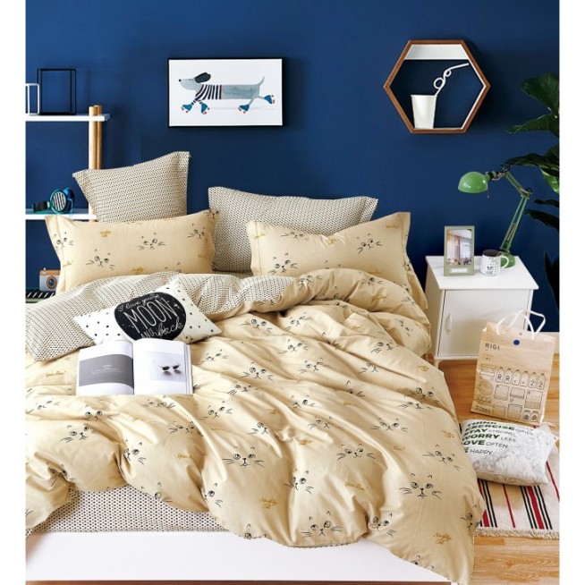 Купить постельное белье сатин AM04-16 евро Cristelle