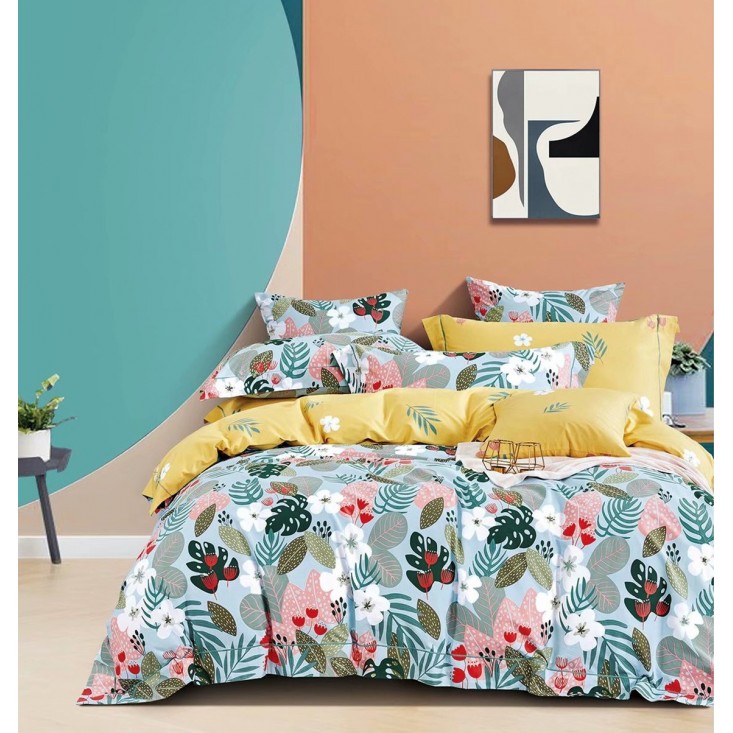 Купить постельное белье сатин AM04-09 евро Cristelle