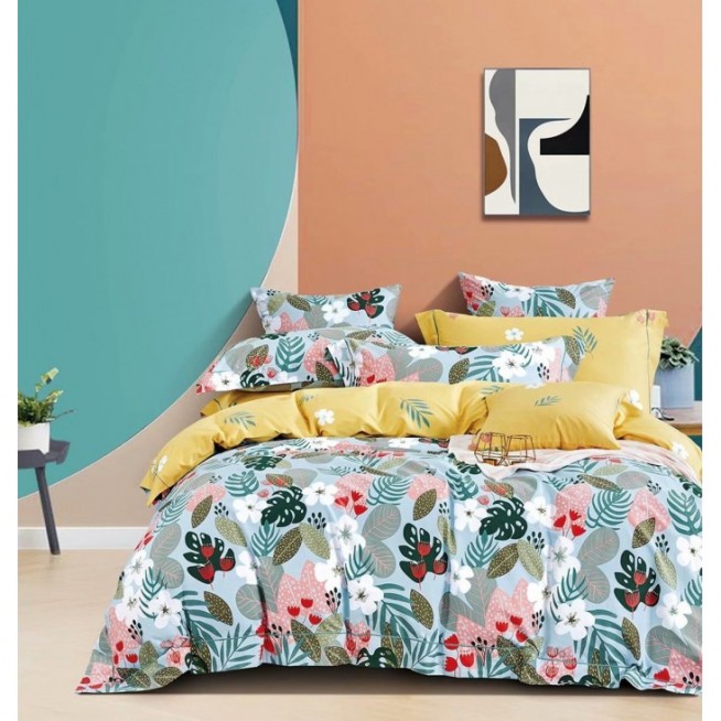 Купить постельное белье сатин AM04-09 евро Cristelle