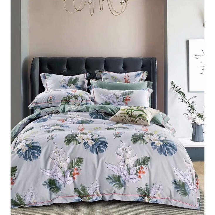 Купить постельное белье сатин AM04-06 евро Cristelle