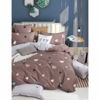 Купить постельное белье сатин AM04-04 евро Cristelle