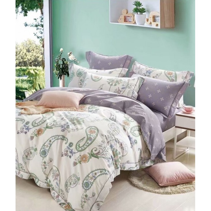 Купить постельное белье сатин AM04-02 евро Cristelle