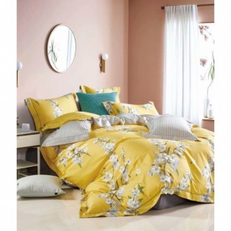 Купить постельное белье сатин AM04-01 евро Cristelle