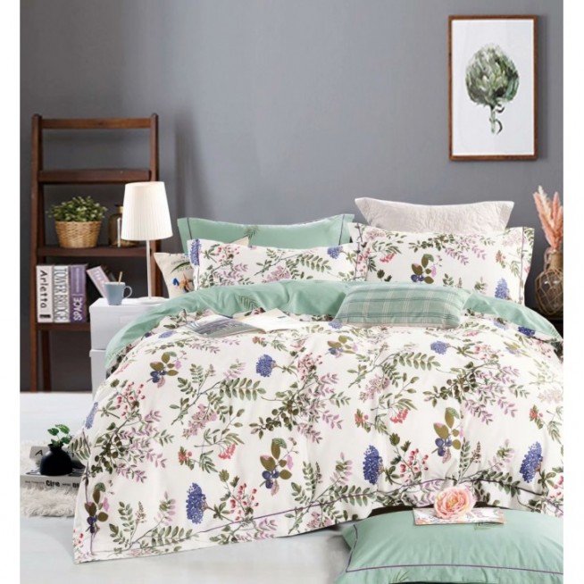 Постельное белье евро сатин люкс Valtery RS-293