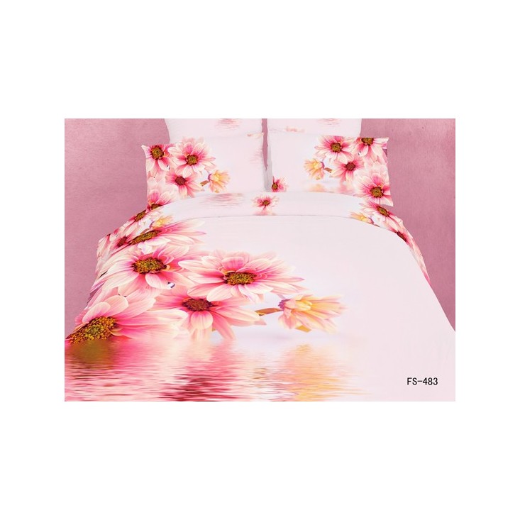 Постельное белье евро сатин люкс Фамилье RS-88