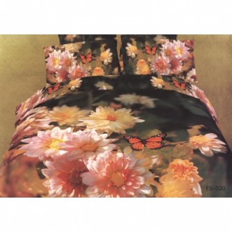 Постельное белье евро сатин люкс Фамилье RS-80