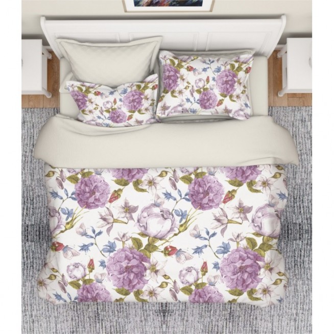 Постельное белье евро сатин люкс Valtery RS-407