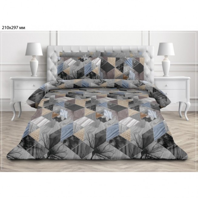 Постельное белье евро поплин Valtery AP-71