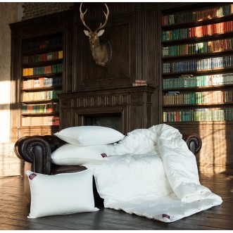 Одеяло евро 200х220 двойное зима/лето на кнопках German Grass Пух Люкс (Luxe Down) из пуха премиум в магазине Люкс Постель