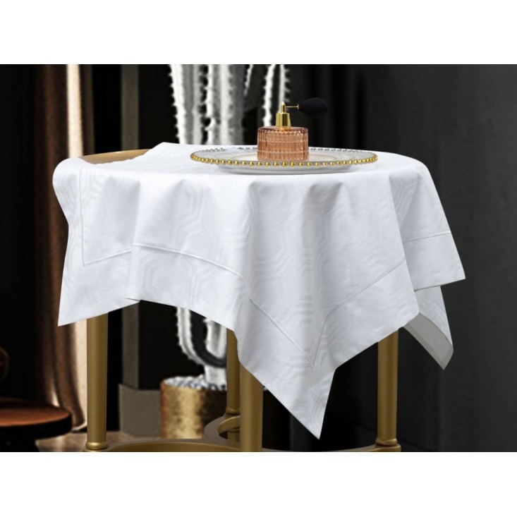 Постельное белье семейное жаккард Asabella Белое золото