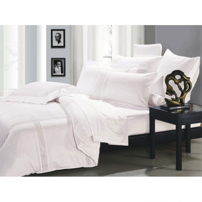 Постельное белье евро Люкс сатин Asabella Ришилье