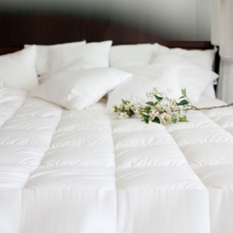 Наматрасник пуховый 200х200 теплый с бортом German Grass Mattress Down Grass