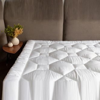 Наматрасник топпер 200х200 теплый на резинках German Grass Topper Wool Grass