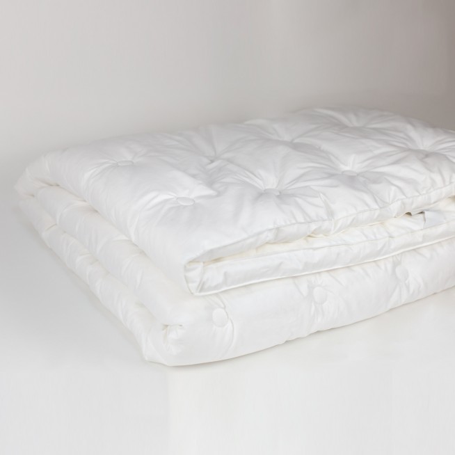 Наматрасник топпер шелковый 200х200 всесезонный на резинках German Grass Topper Silk Grass