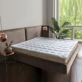 Наматрасник топпер 180х200 на резинках всесезонный German Grass Topper Non-Allergenic Grass