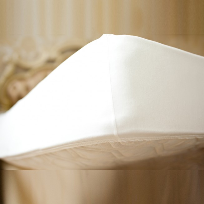 Простынь чехол 90х200 на резинке трикотажная German Grass Palette Grass