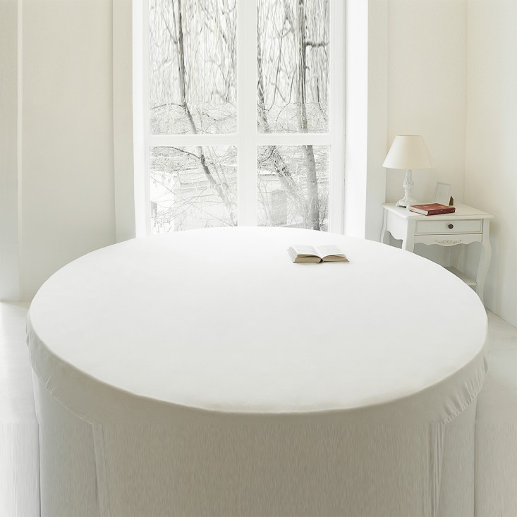 Простынь чехол круглая диаметр 200 на резинке трикотажная German Grass Palette Grass