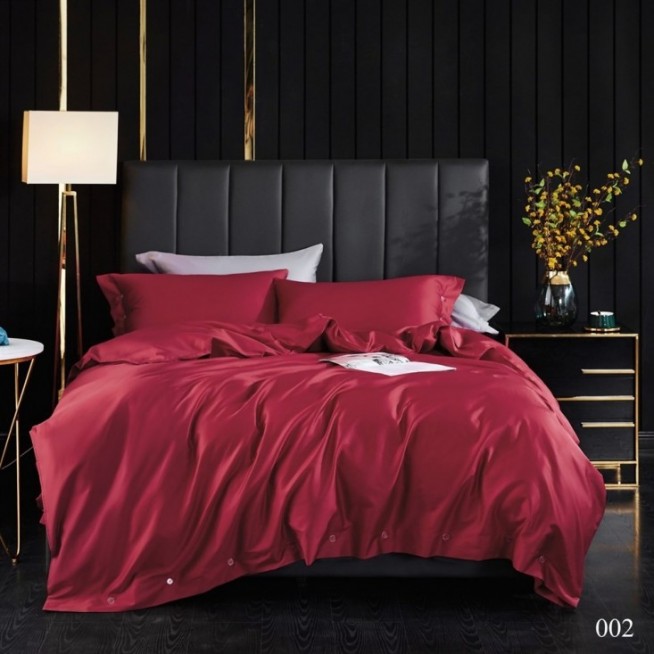 Постельное белье евро макси египетский хлопок King Silk рубин