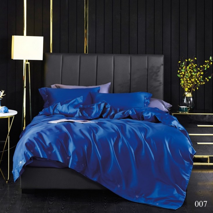 Постельное белье евро макси египетский хлопок King Silk сапфир