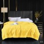 Постельное белье евро макси египетский хлопок King Silk желтое