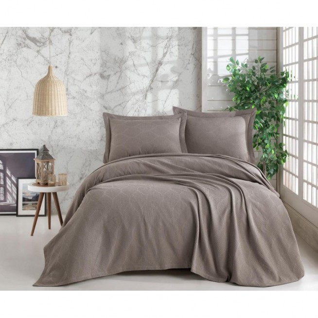 Покрывало хлопок 220х240 IRYA FOREST коричневое