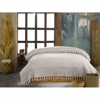 Покрывало хлопок 200х220 IRYA MODERN бежевое