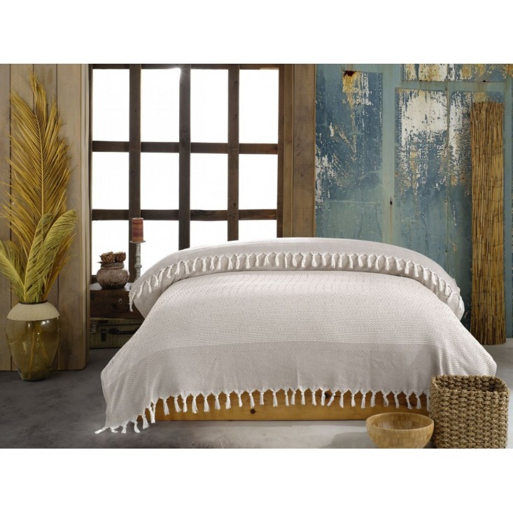 Покрывало хлопок 200х220 IRYA MODERN бежевое