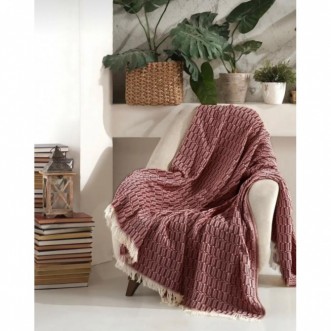 Покрывало хлопок 170х200 IRYA MARIN бордо