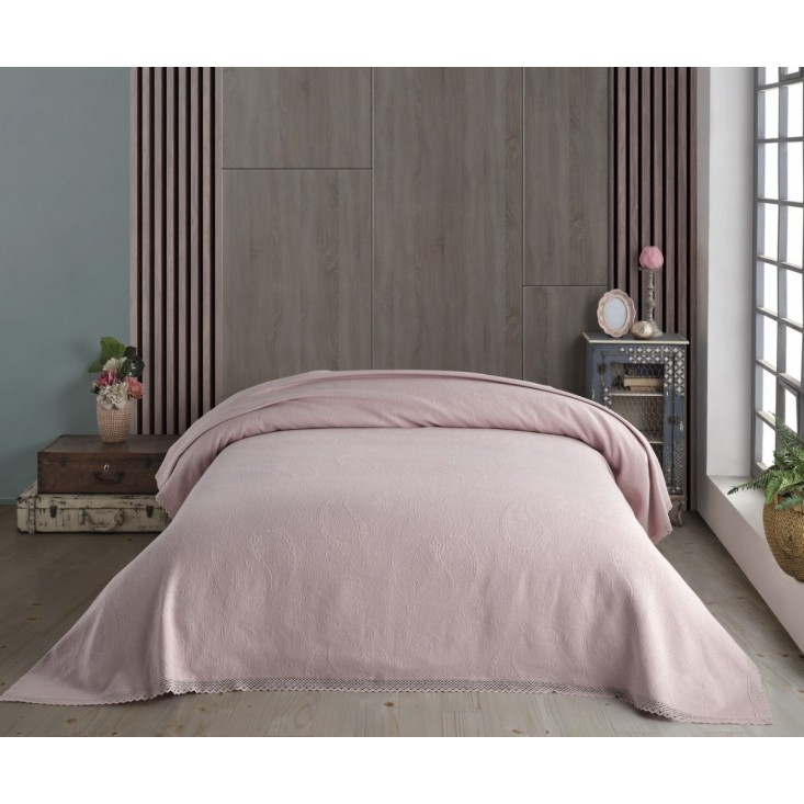 Покрывало хлопок 240х260 IRYA SOFIYA пудра