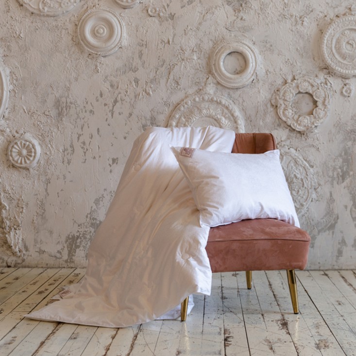 Одеяло шелковое евро 200х200 всесезонное German Grass Paisley Silk Grass