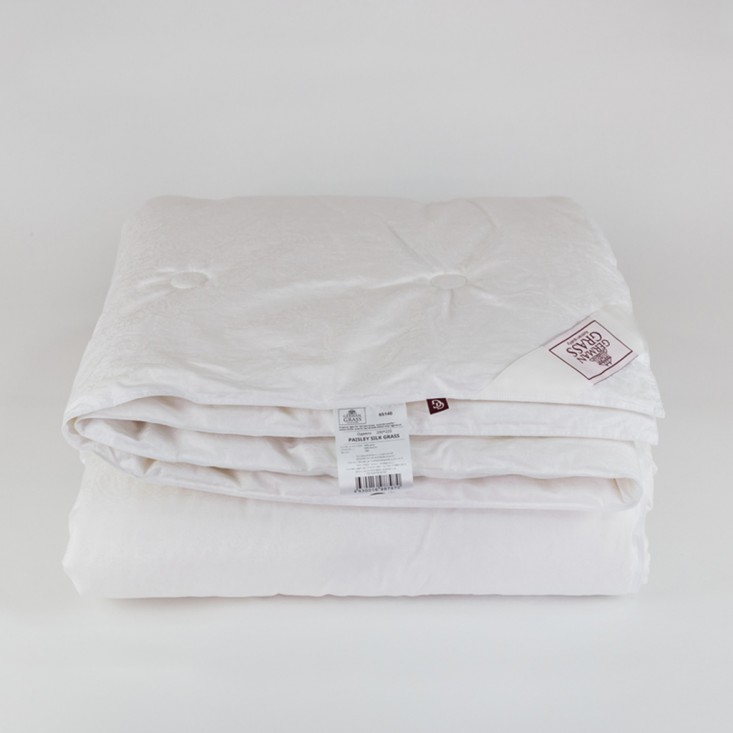 Одеяло шелковое евро 200х220 всесезонное German Grass Paisley Silk Grass