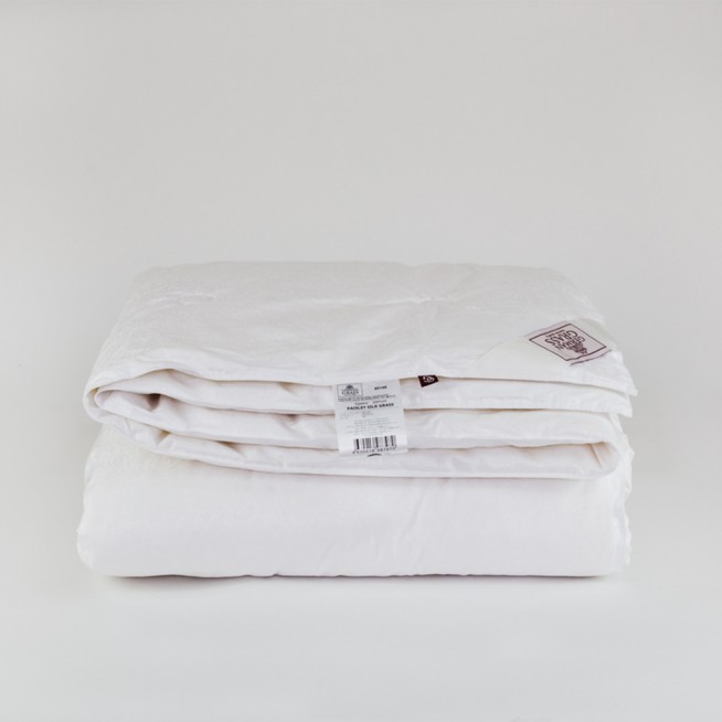 Одеяло шелковое евро 200х220 всесезонное German Grass Paisley Silk Grass