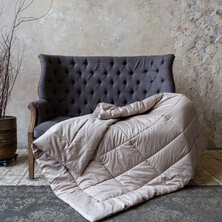 Одеяло евро 200х200 теплое German Grass Almond Camel