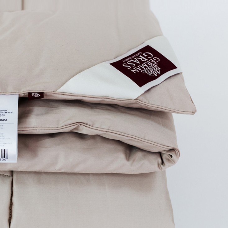 Одеяло евро макси 220х240 теплое German Grass Almond Camel