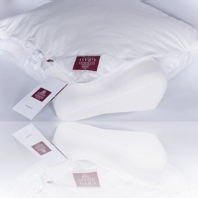 Пуховый чехол для ортопедической подушки 50х70 Memory Down German Grass на молнии