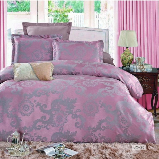 Постельное белье 2 спальное сатин жаккард Вальтери JC-25