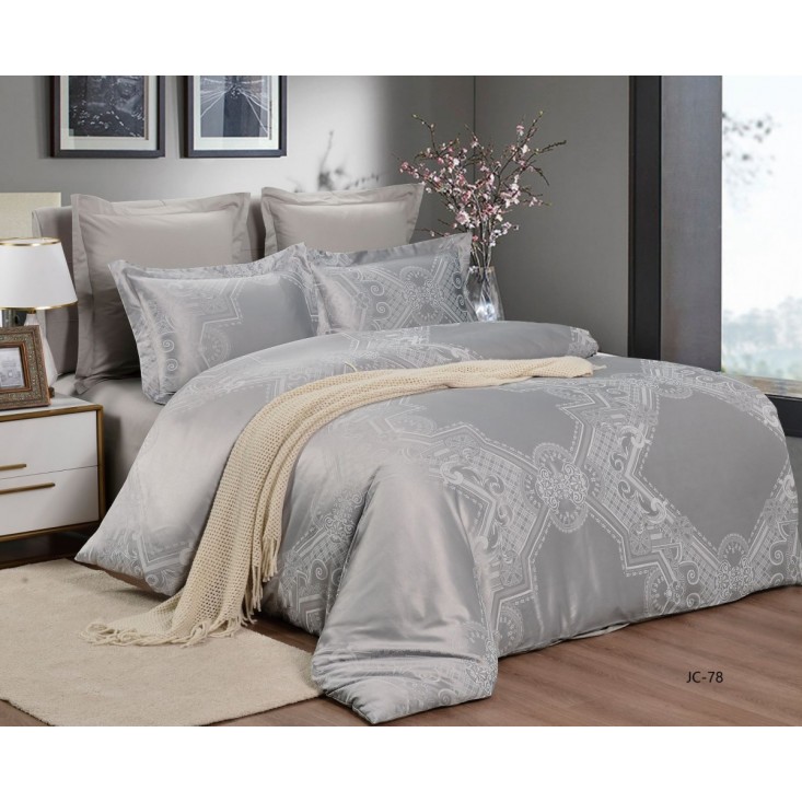 Постельное белье 2 спальное сатин жаккард Вальтери JC-78