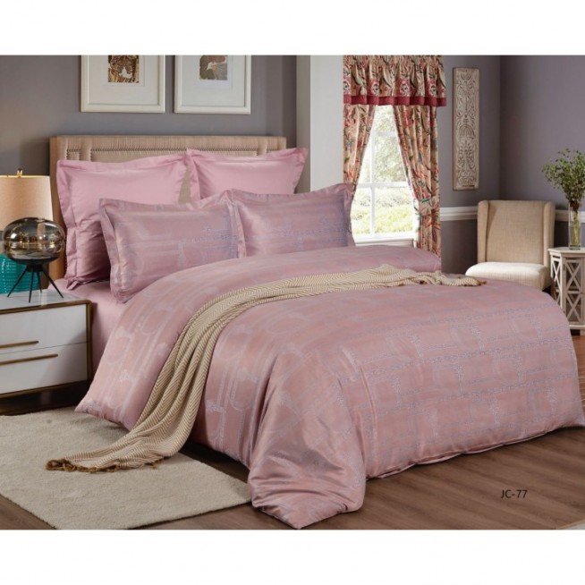 Постельное белье евро сатин жаккард Вальтери JC-77