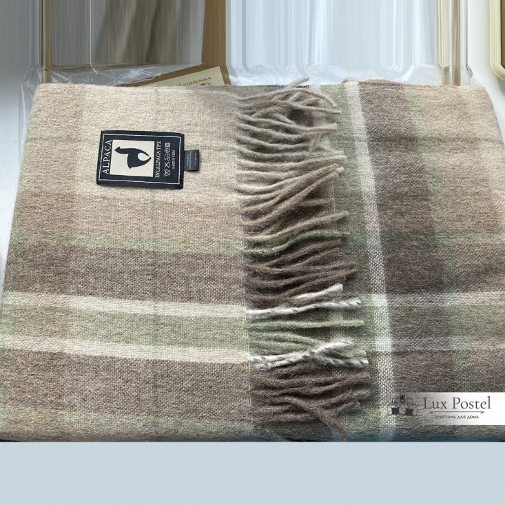 Шерстяной плед альпака меринос PP-93 Incalpaca