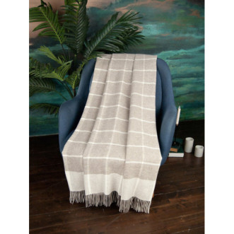 Шерстяной плед австралийский меринос Avinamas Enna экрю