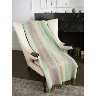 Шерстяной плед альпака меринос Avinamas Lima зеленый