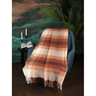 Шерстяной плед альпака меринос Avinamas Andes терракот