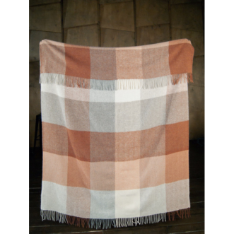 Шерстяной плед новозеландские ягнята Avinamas Agne орех фото