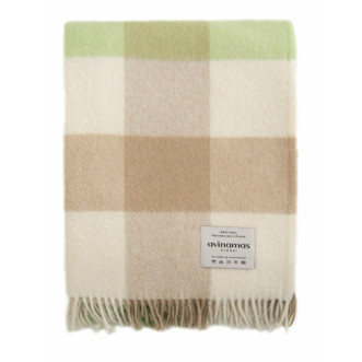 Шерстяной плед новозеландские ягнята Avinamas Agne голубой