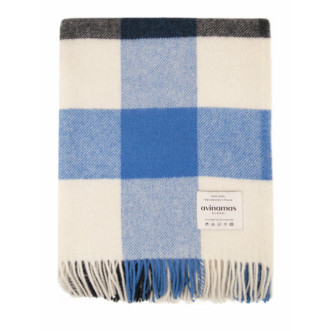 Шерстяной плед новозеландские ягнята Avinamas Agne голубой фото