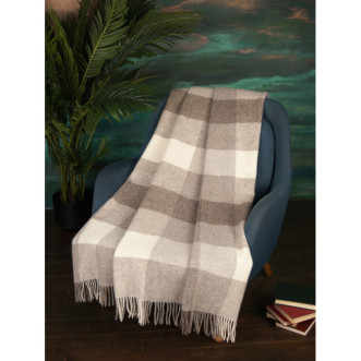 Шерстяной плед новозеландские ягнята Avinamas Agne экрю