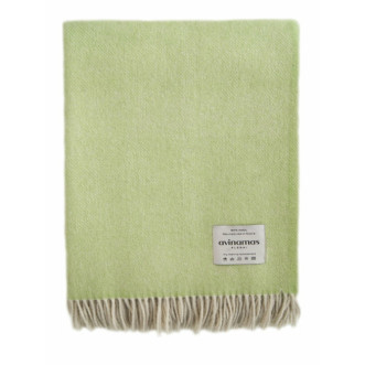 Шерстяной плед новозеландские ягнята Avinamas Janina зеленый фото