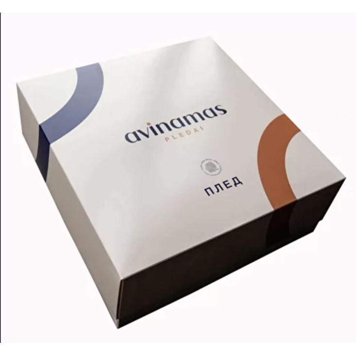 Шерстяной плед новозеландские ягнята Avinamas Janina зеленый