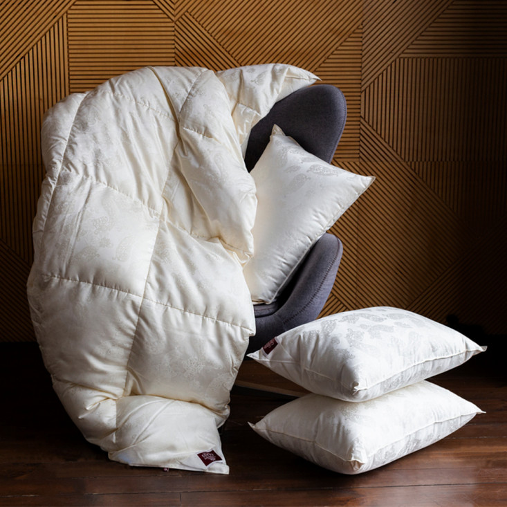 Одеяло евро 200х200 теплое Silk Down