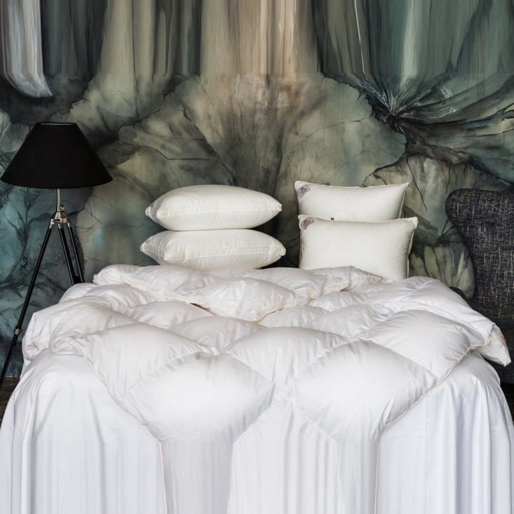 Одеяло евро макси 220х240 теплое с бортиком German Grass Queen Down